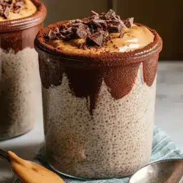 High-Protein Peanut Butter & Chocolate Chia Pudding