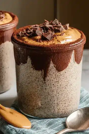 High-Protein Peanut Butter & Chocolate Chia Pudding