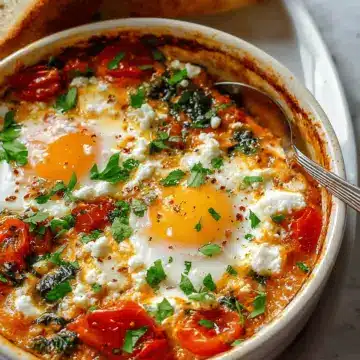 Baked Feta Eggs Recipe