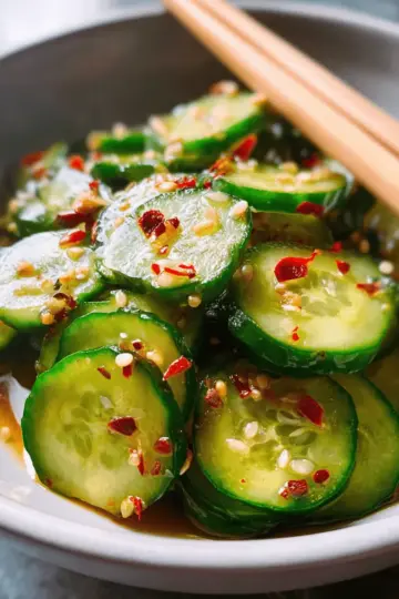 Easy Asian Cucumber Salad