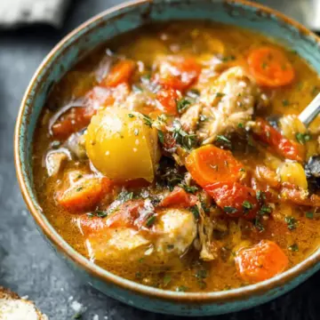 Slow Cooker Tuscan Chicken Stew