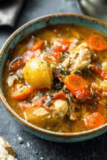 Slow Cooker Tuscan Chicken Stew