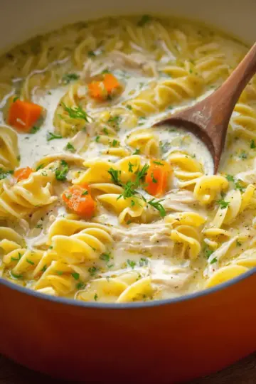 Creamy Chicken Noodle Soup Recipe