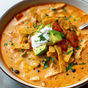 Creamy Chicken Tortilla Soup