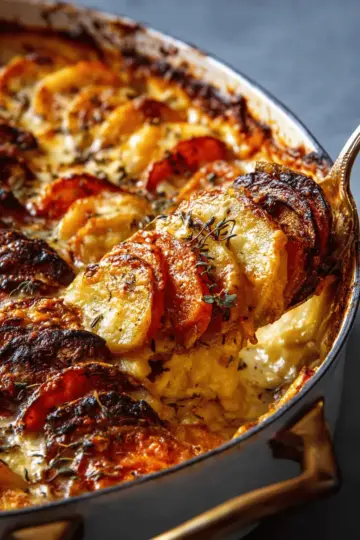 Cheesy Root Vegetable Gratin