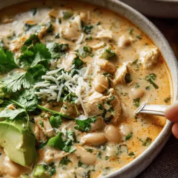 Creamy White Chicken Chili.