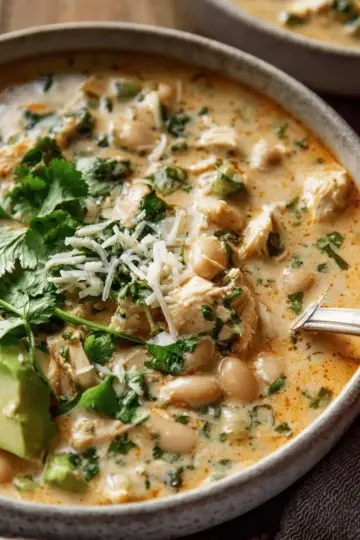 Creamy White Chicken Chili.