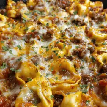 Cheesy Beef Enchilada Tortellini