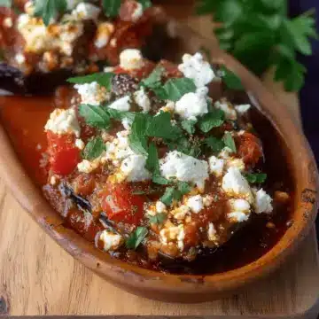 Our Favourite Greek Baked Eggplant With Tomato & Feta (Gluten-free)