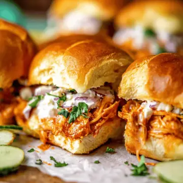 Easy Buffalo Chicken Sliders