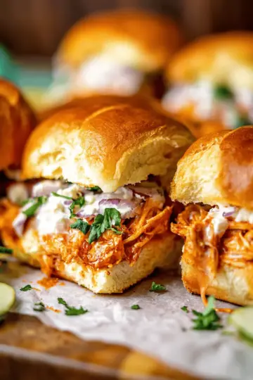 Easy Buffalo Chicken Sliders