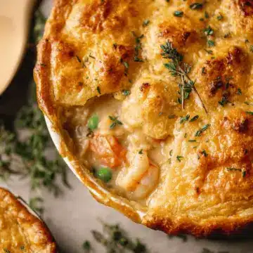 Seafood Pot Pie (with Cheddar Bay Crust)