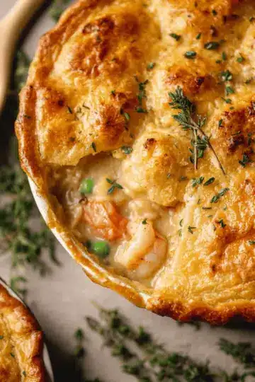 Seafood Pot Pie (with Cheddar Bay Crust)