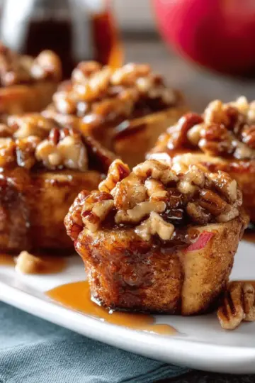 Apple Pecan French Toast Cups