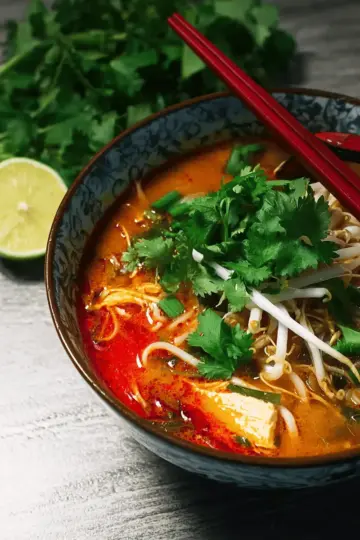 20-Minute Thai Red Curry Noodle Soup With Chicken Recipe