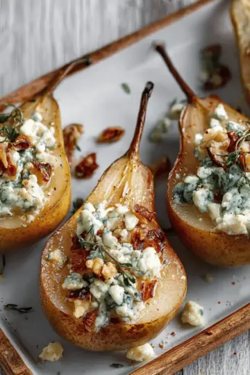 Blue Cheese Stuffed Pears