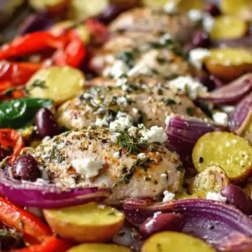 Greek Chicken Sheet Pan Dinner