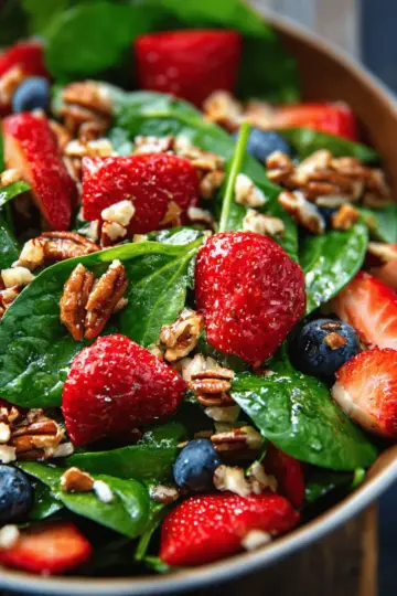15-Minute Strawberry Spinach Salad