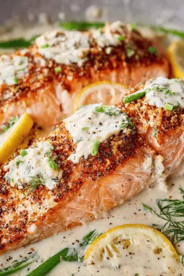 Baked Boursin Salmon