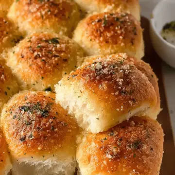 Easy 30-Minute Garlic Parmesan Dinner Rolls