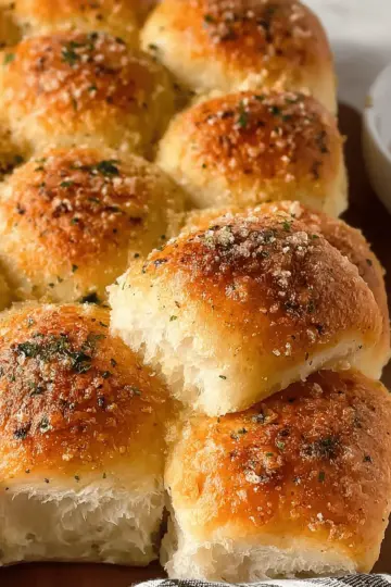 Easy 30-Minute Garlic Parmesan Dinner Rolls