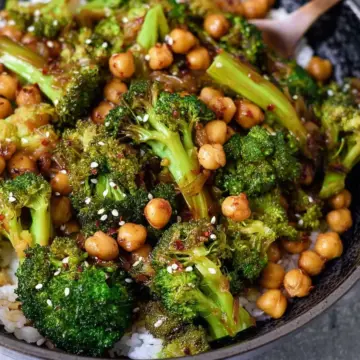 Garlic Broccoli Stir Fry With Chickpeas | Flavorful Recipe