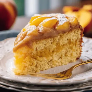 Brown Sugar Peach Cake