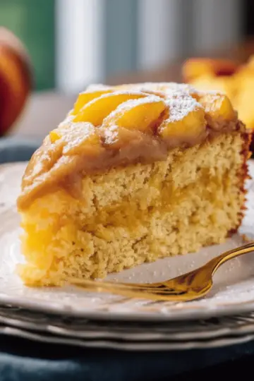 Brown Sugar Peach Cake