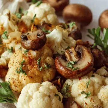 Cauliflower and Mushrooms