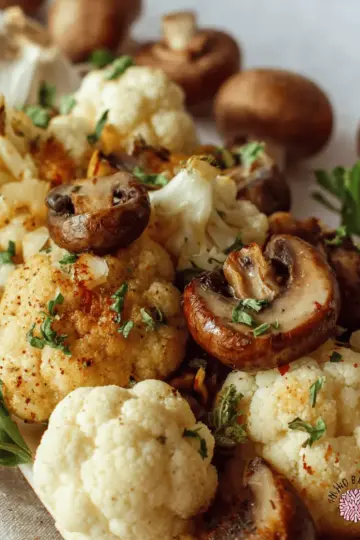 Cauliflower and Mushrooms