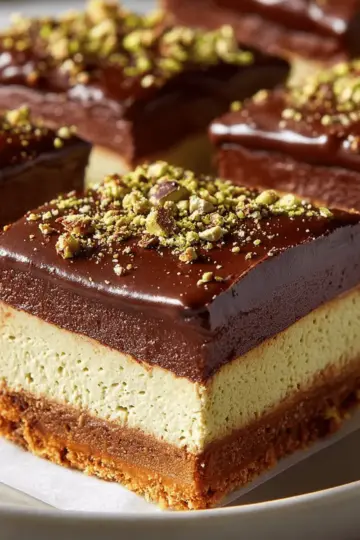 Dubai Chocolate Cheesecake Bars