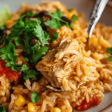 Southwest Crock Pot Chicken and Rice