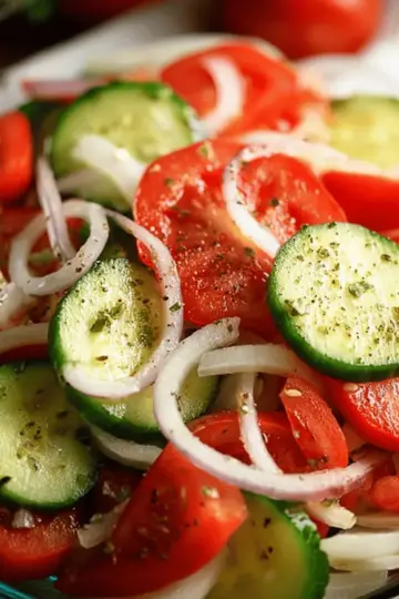 Tomato, Cucumber, and Onion Salad