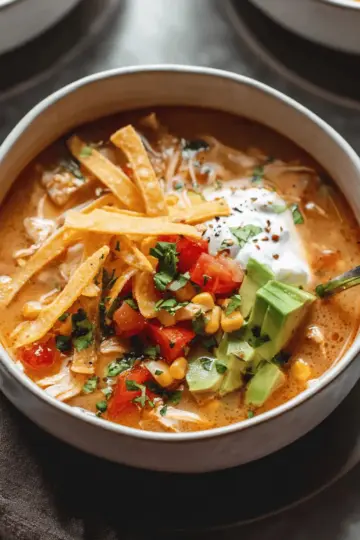 Creamy Chicken Tortilla Soup