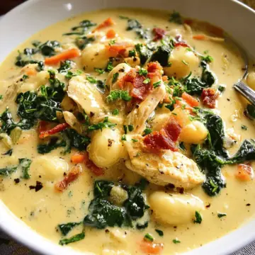 Creamy Chicken Bacon Gnocchi Soup