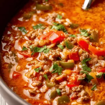 Easy Stuffed Pepper Soup