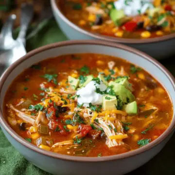 Slow Cooker Chicken Tortilla Soup