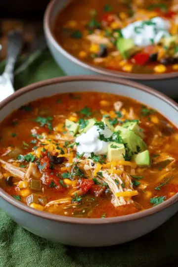 Slow Cooker Chicken Tortilla Soup