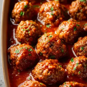 Easy Baked Porcupine Meatballs