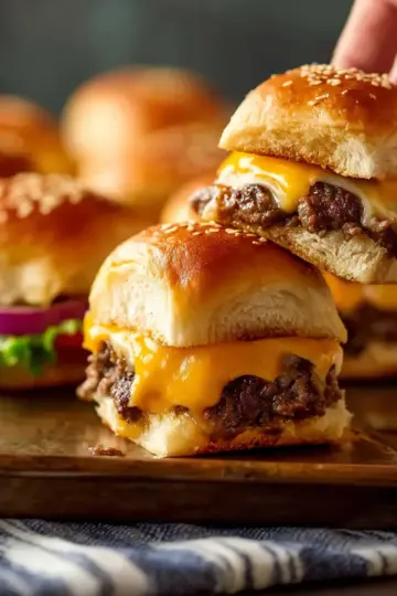 Cheeseburger Sliders (Baked Sliders Recipe)
