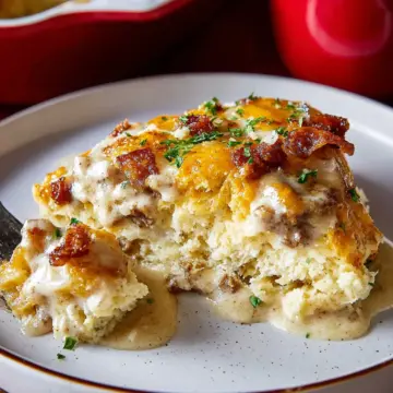 Biscuits and Gravy Casserole