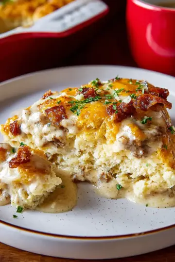 Biscuits and Gravy Casserole