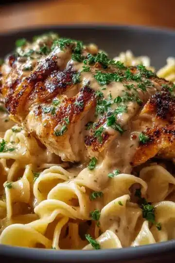 Chicken with Buttered Noodles