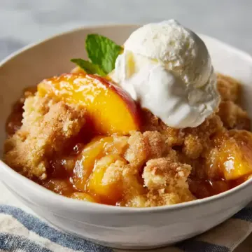 Fresh Southern Peach Cobbler