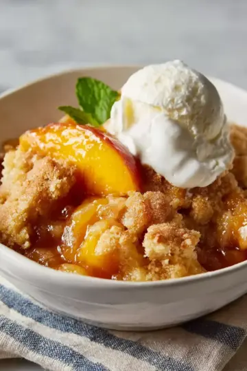 Fresh Southern Peach Cobbler