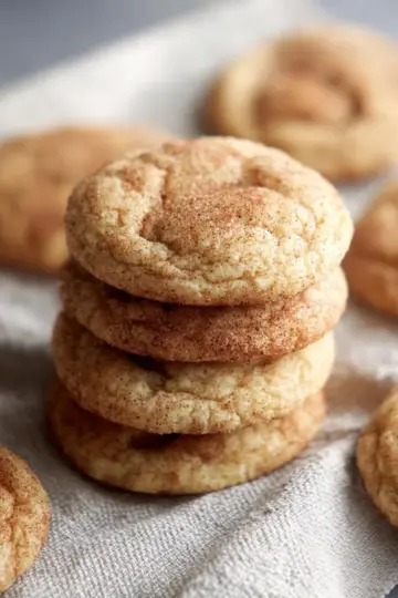 Chewy Snickerdoodle Cookies (without cream of tartar)