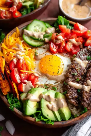 Beef Burger Bowl Recipe