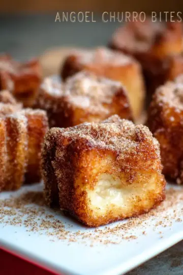 Angel Food Cake Churro Bites