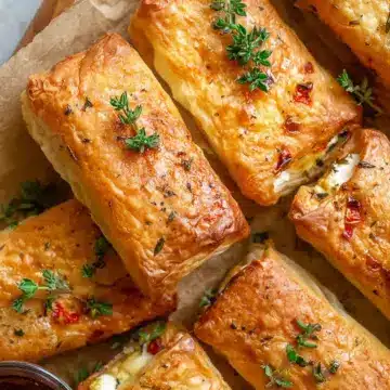 Crispy Baked Feta Rolls