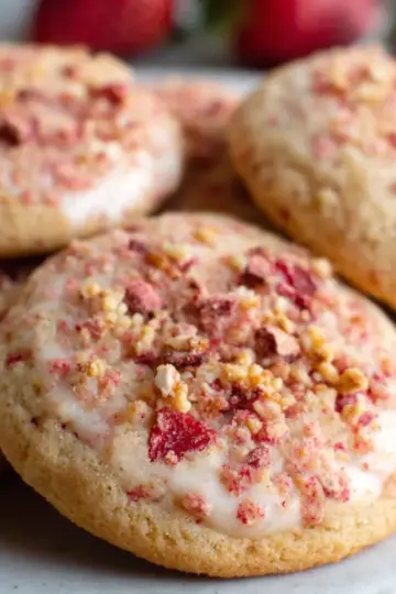 Easy Strawberry Crunch Cookies